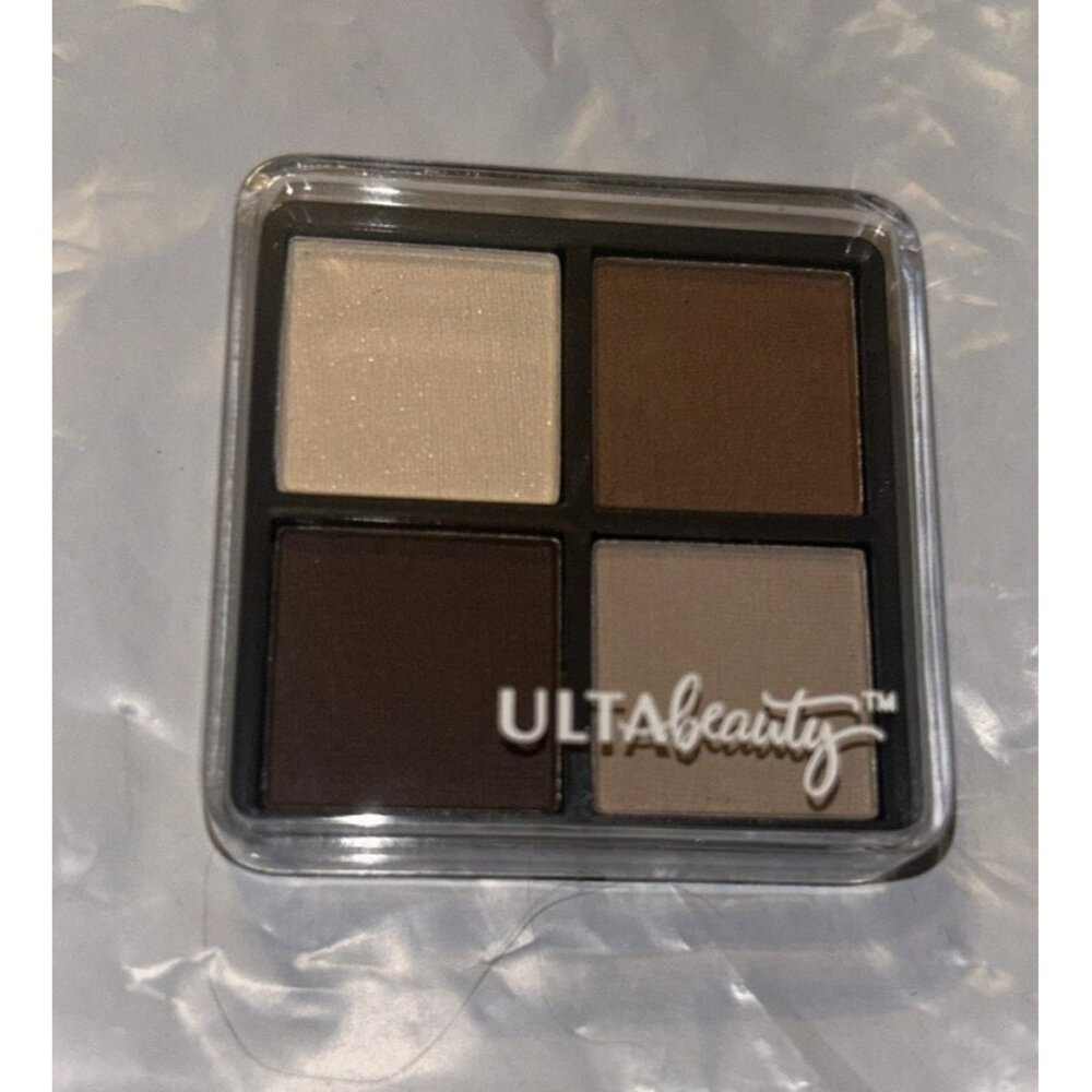Ulta Beauty Eye Shadow quad Matte Cream, Tan, Brown , Beige New 0.1 Oz
